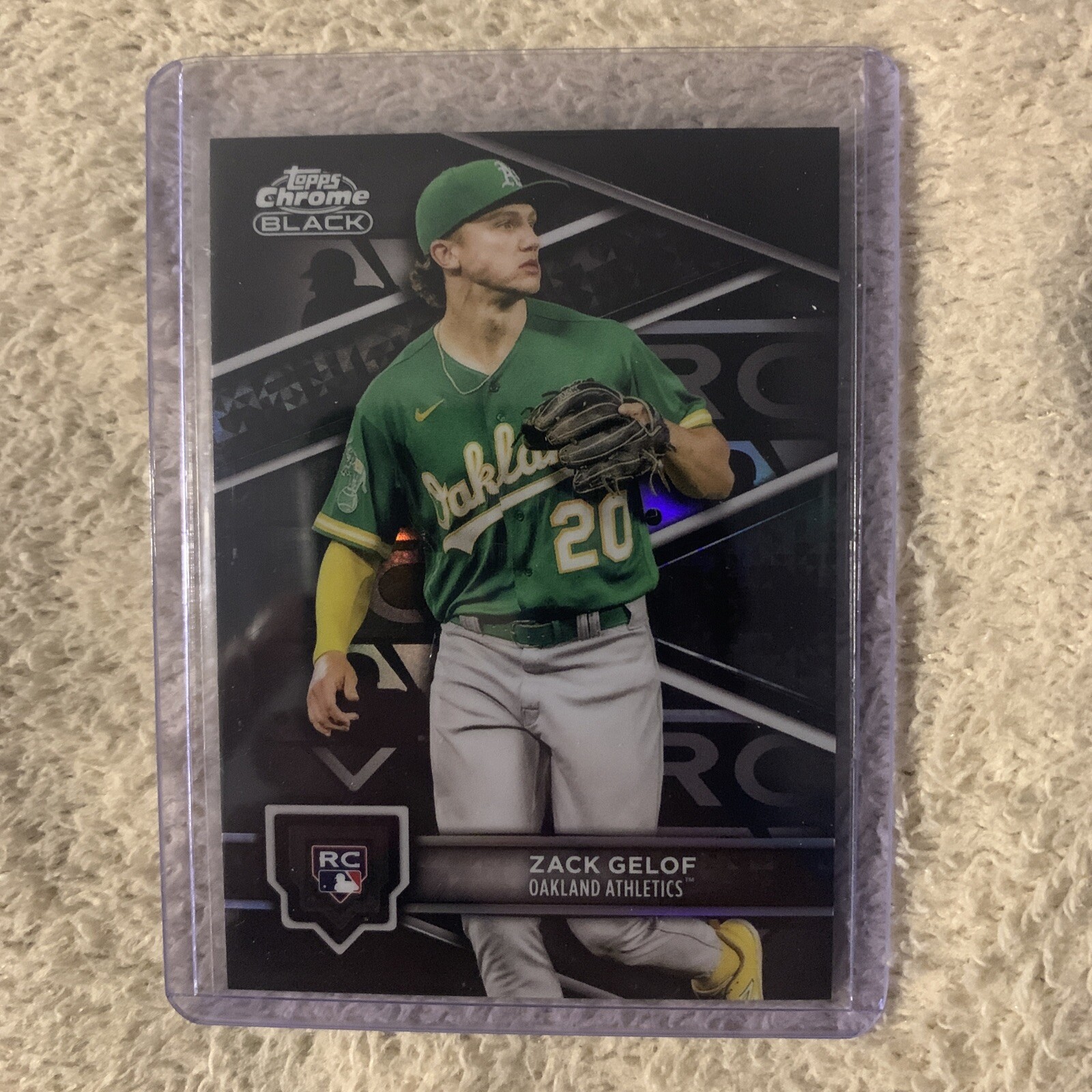 2024 Topps Chrome Black ZACK GELOF RC ROOKIE DESIGN VARIATION Athletics CASE HIT