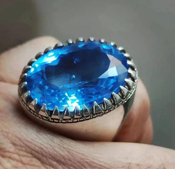 Genuine blue hotsell topaz ring