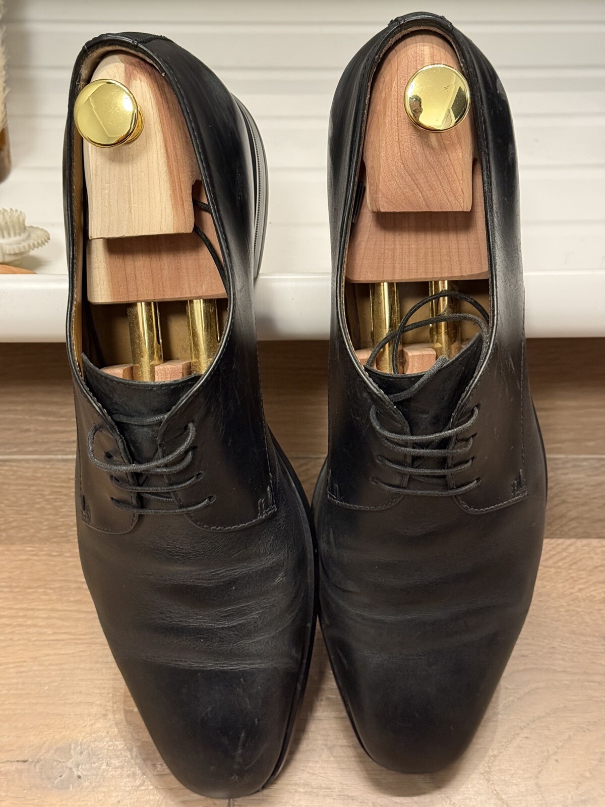 SAOLA HUGO BOSS SCARPE DERBY UOMO IN PELLE CON SUOLA IN GOMMA UK 7 EU 41