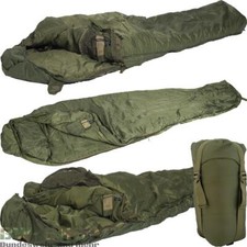 MILITÄR SCHLAFSACK TACTICAL + PACKSACK BW MUMIENSCHLAFSACK WINTER ARMY MUMIE