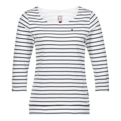 Musto Marina Womens Stripe Marina Stripe Tee White UK