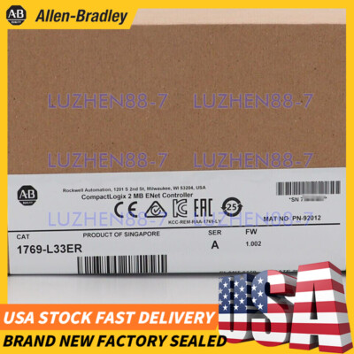 AB New Factory Sealed 1769-L33ER SER A CompactLogix 2MB Enet Controller