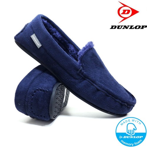 Mens Slippers Memory Foam Moccasin Faux Suede Sheep Skin Fur Lined Loafers Shoes - Picture 17 of 18