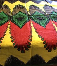 Veritable High Target Wax Prints. Handmade, 100 Cotton, African, 6yds.
