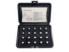 Jaguar Black Etched Wheel Lug Nuts Set Of 20 C2d54172 Genuine
