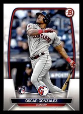Oscar Gonzalez 2023 Bowman #62 Cleveland Guardians BASEBALL ROOKIE *060