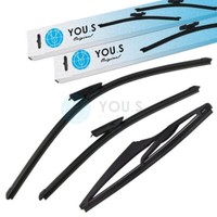 You.S Scheibenwischer SET Vorne + Hinten FüR Renault Megane II (BM0/1, CM0/1)