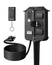 Outdoor Power Stake Timer Waterproof, 6 Groun...