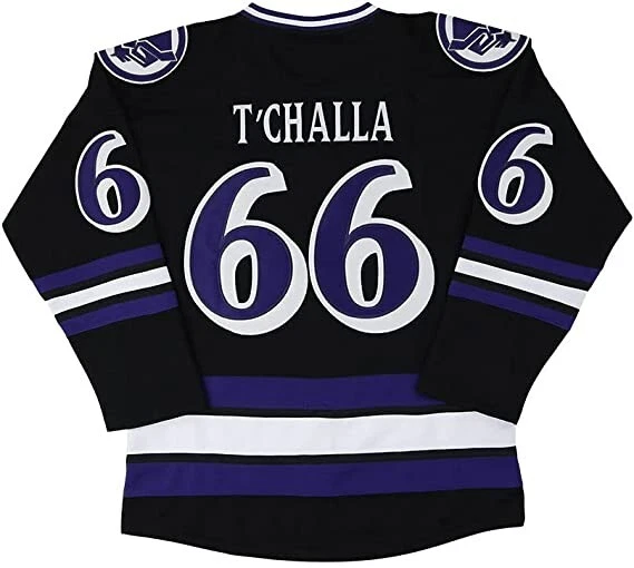 Black panther hockey jersey hotsell