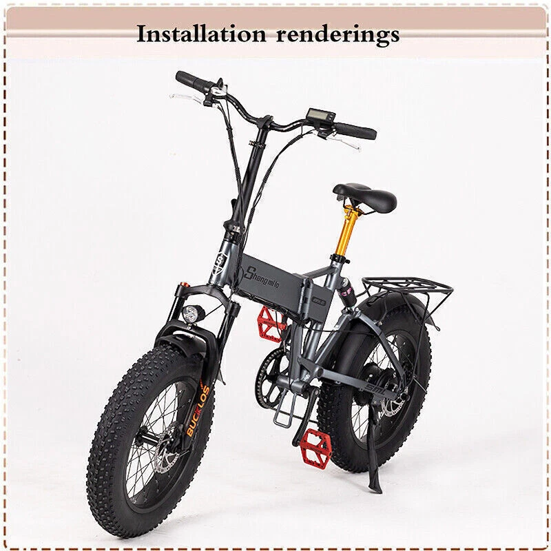NEW BUCKLOS 20*4.0" MTB Air Suspension Fat Fork Snow/Electric Bike Forks Disc QR - Image 3 of 4