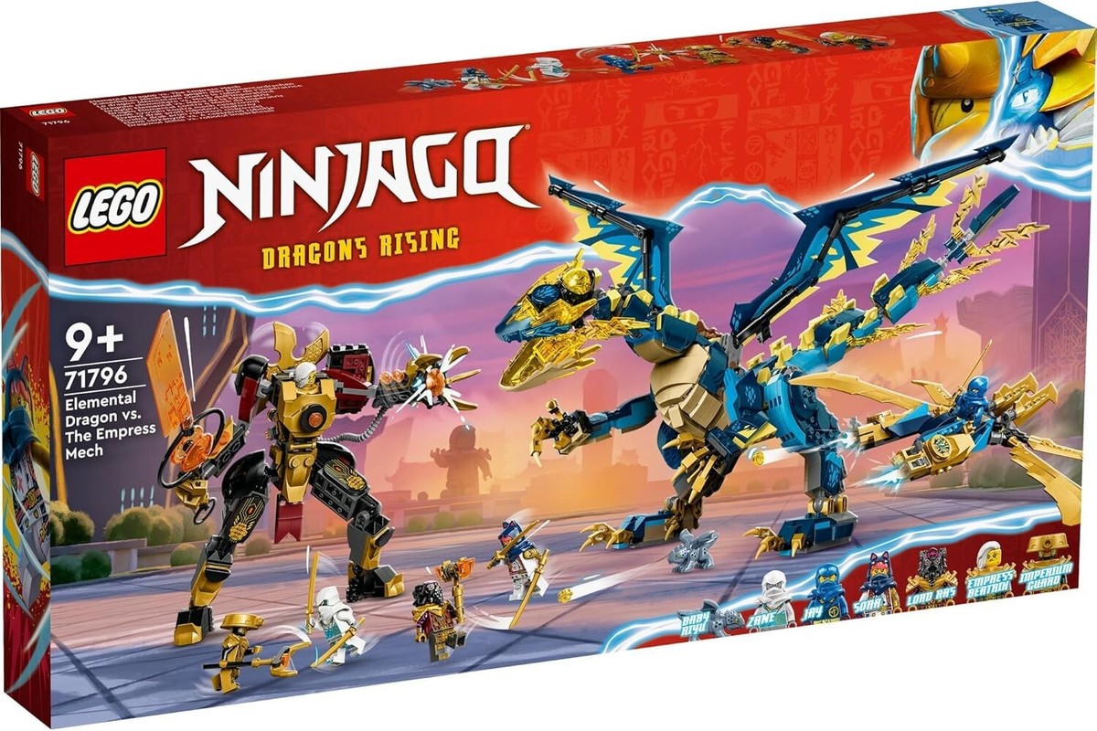 LEGO 71796 Ninjago Element Dragon vs. The Empress Mech Toy Blocks
