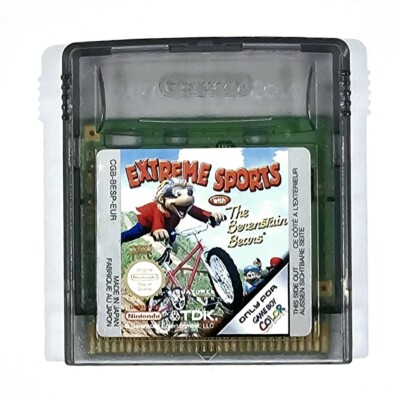 Nintendo Game Boy Color EXTREME SPORTS with THE BERENSTAIN BEARS Skaten BMX Sled
