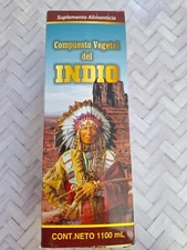 Tonico Jarabe Compuesto Vegetal del Indio 100% Natural 1 litro Suplemento