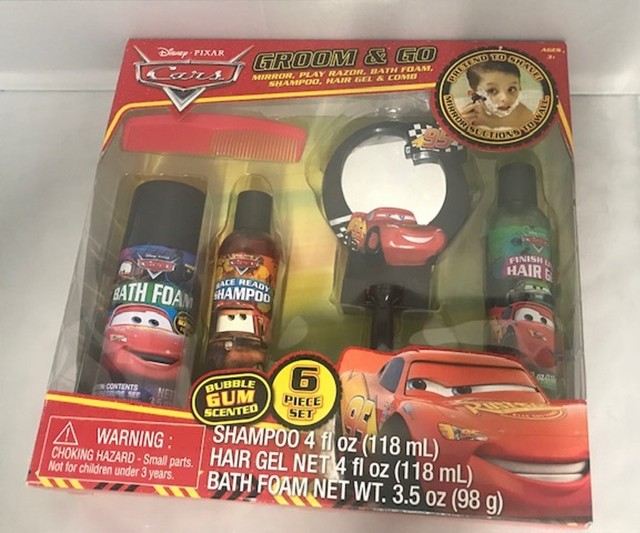 disney pixar cars bath toy set 6 piece