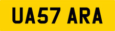 TARA BARGAIN 57 REG PRIVATE CAR NUMBER PLATE UA57 ARA FEES PAID TAR TARE TARRA