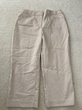 Chico s Fabulously Slimming Tan Capri Size 1 US Size 8