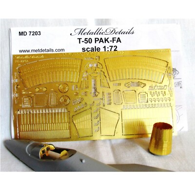 T-50 PAK-FA ( Su-57) Detailing Exterior & Interior (for Zvezda) 1:72 Photoetch