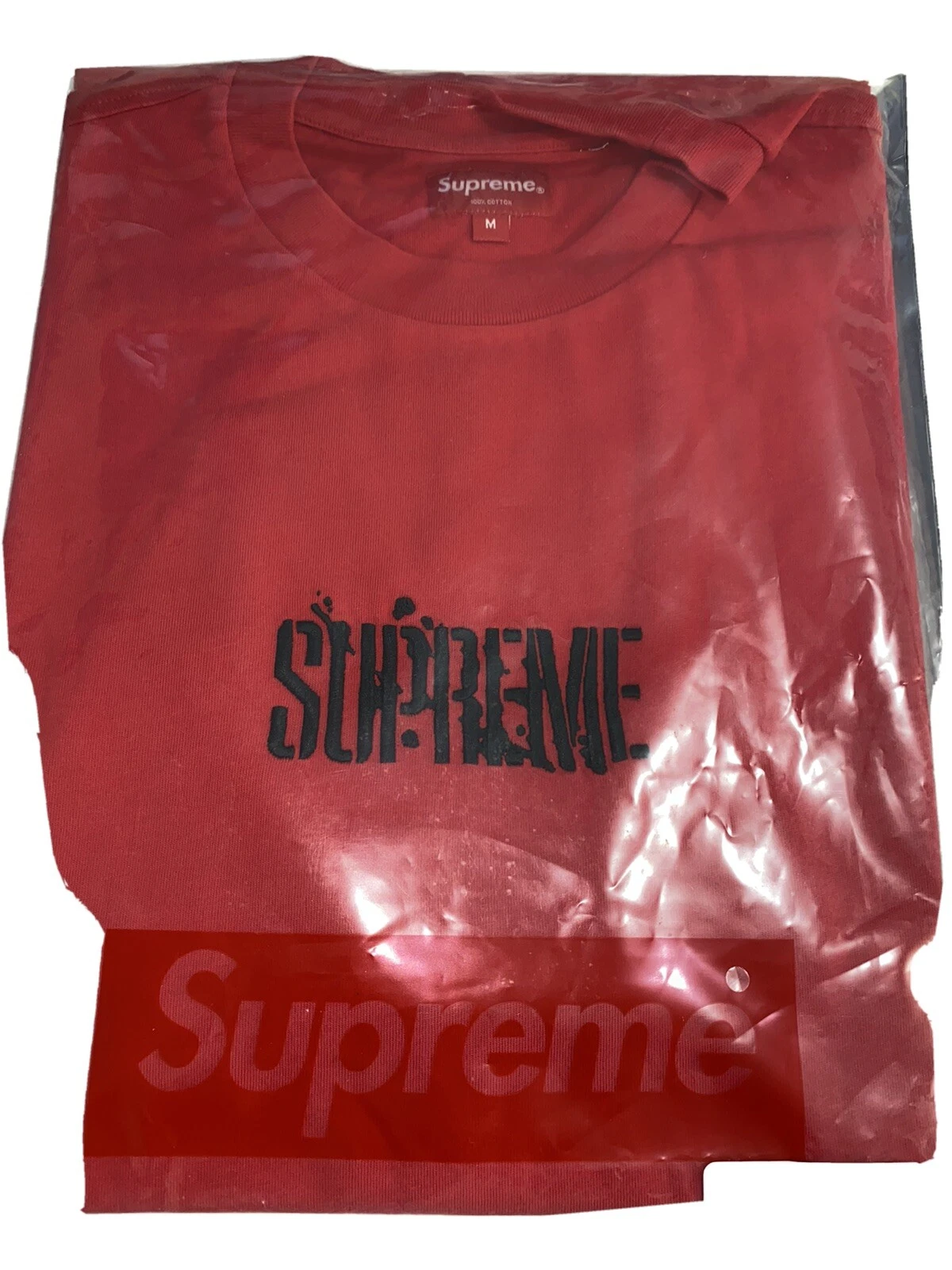 Tee shirt rouge Supreme Splatter neuf taille M