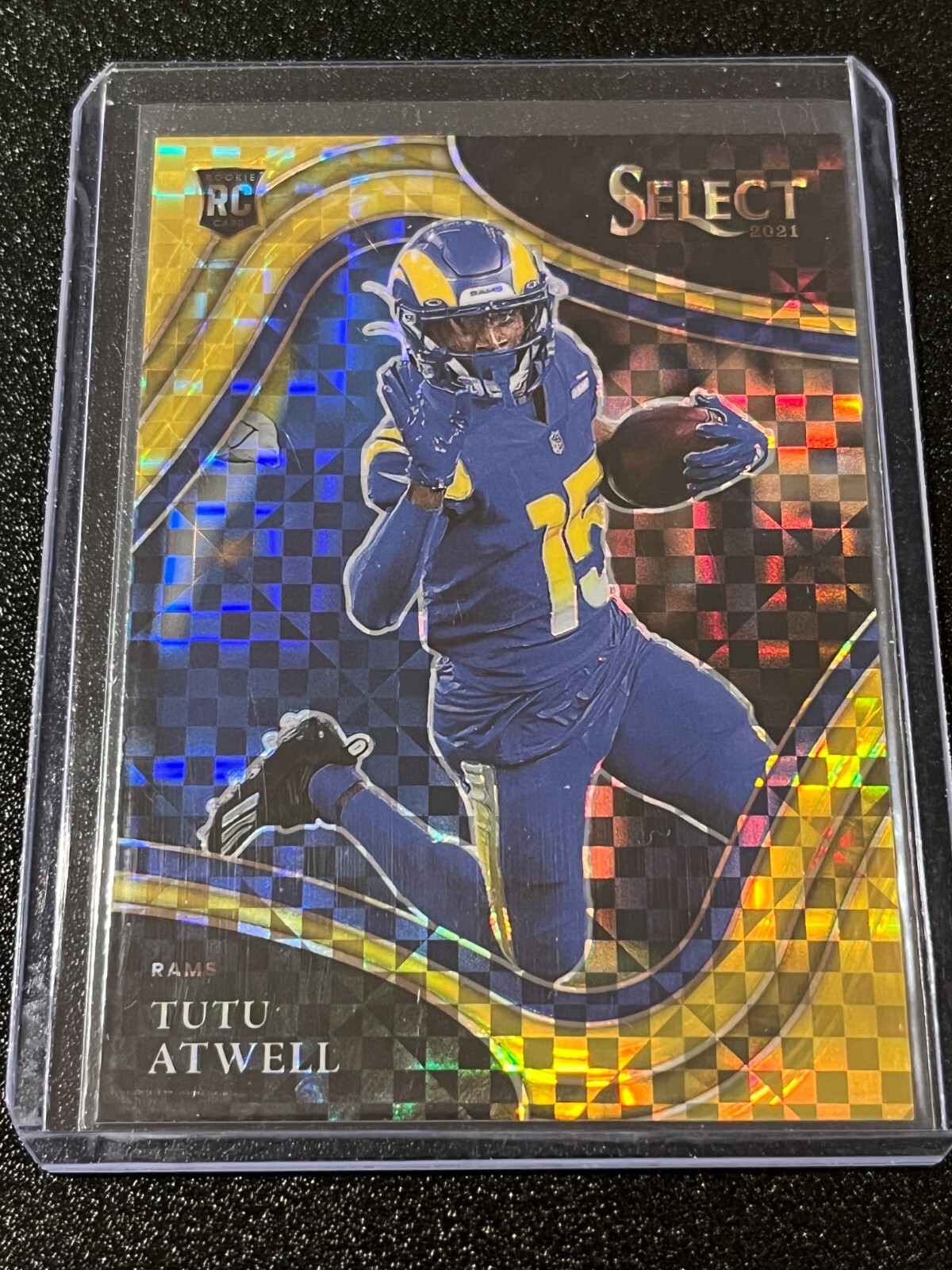 2021 Panini Select Football Field Level Gold 6/10 Rookie Tutu Atwell #361 - Rams