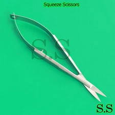 Snip-Eze Easy-Squeeze Scissors 4-3/4" Sewing Embroidery (Curved)