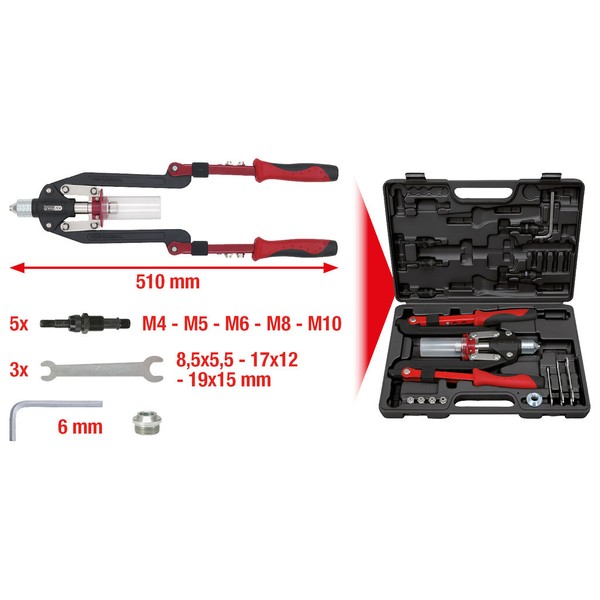 KS Tools Universal-Nietzangen-Satz, 11-Tlg. 150.9630-image