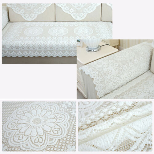 White Vintage Embroidered Lace Tablecloth Dining Table Cloth Cover Wedding Decor - Picture 76 of 89