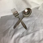 Vintage International Prelude Baby 4 1/4" Fork & 4 3/8" Spoon Sterling Silver