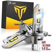 Light Bulbs, 80,000LM 12X Brightness, 1:1 Mini Size with Cooling H4/9003/HB2