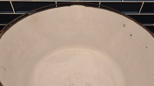 Bollitore Massiccio Vollrath 20 Quart Maslin Ghisa Pastello Smalto Blu Cielo Vintage - Foto 11 di 21