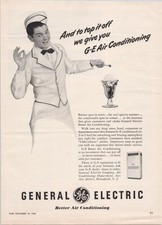 General Electric 1948 Vintage Print Ad Better Air Conditioning Page