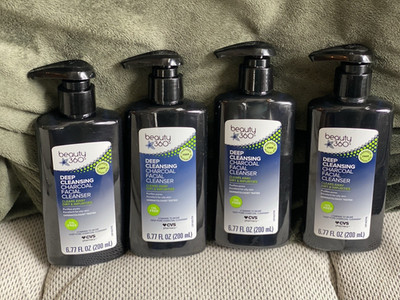 Lot of 4 - Beauty 360 Detoxifying Charcoal facial cleanser, dermatologist tested