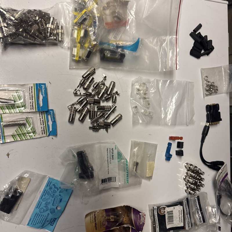 Lot Of Audio Video Catv Supplies
