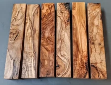 Lot Of Six Figured Olive Wood Pen Blanks