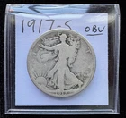 1917-S Obverse Walking Liberty Silver Half Dollar 50C, Key Date
