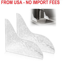 CANIPHA 2Pcs Shower Splash Guard, Self- Adhesive Shower Water Splash Guard Drip