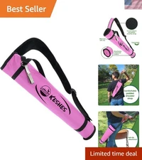 Ergonomic Pink Archery Quiver with Padded Strap for Comfortable Hunting Practice
