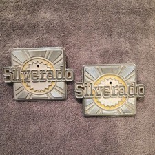 Vintage Oem 1981-1988 Chevrolet Silverado Emblem Pair