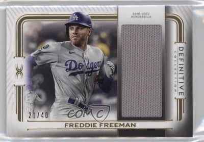 2023 Topps Definitive Collection Jumbo Relic 21/40 Freddie Freeman #DJR-FF i8n