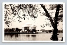 1949 RPPC Jefferson Memorial Washington DC SAWYERS Real Photo Postcard