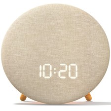 HOUSBAY Alarm Clock Sound Machine with Bluetooth Speaker - Room-Filling Sound...