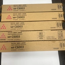 Lot of 5 Ricoh Savin Lanier Magenta toner (841851) for the MPC5503 / 4503 / 6003