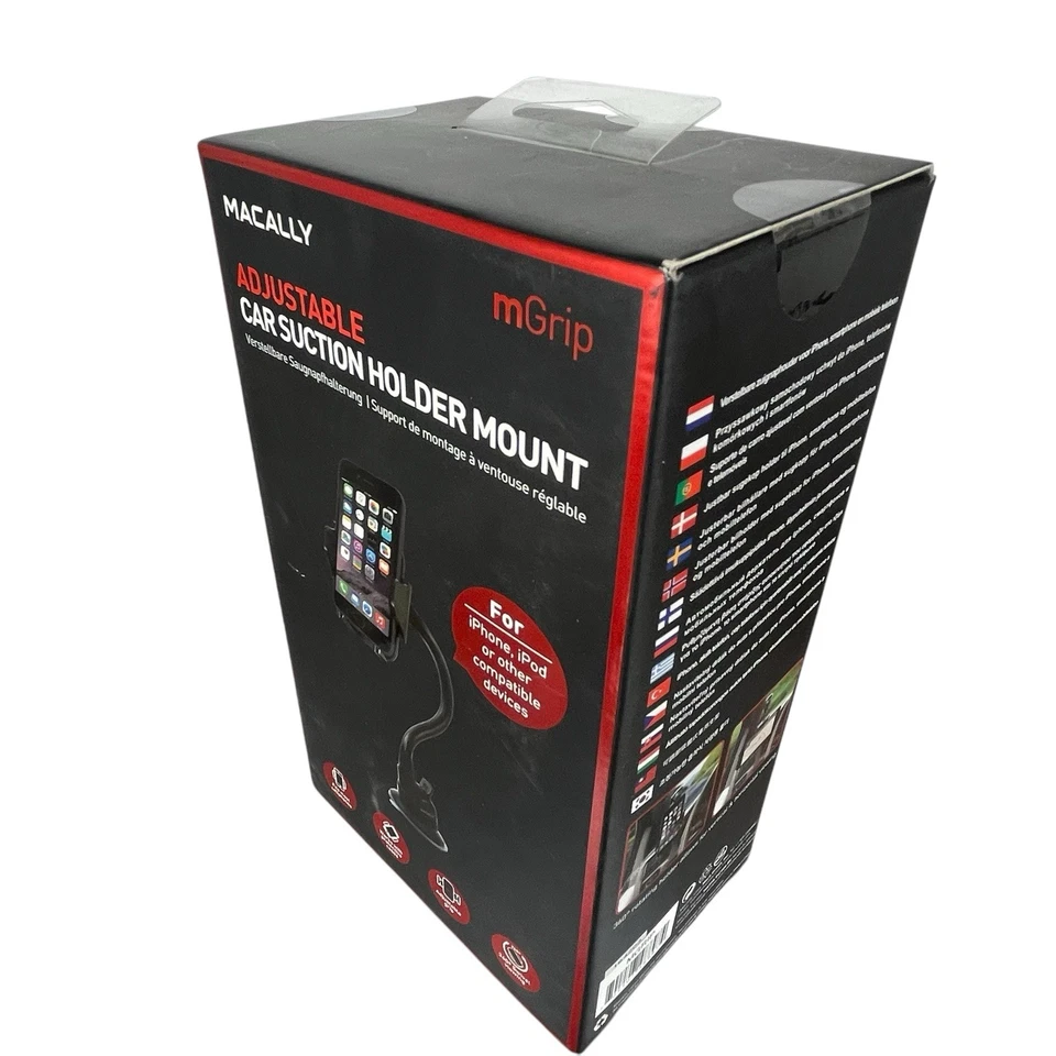 Macally MGRIP Adjustable Car Suction Phone Holder Mount New In Box - Image 2 of 4