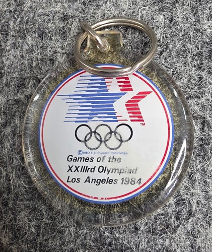 1984 Olympic Games Los Angeles Keychain With Sam The Eagle Mascot - Picture 3 of 3