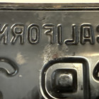 1963 Black California License Plate — photo 3