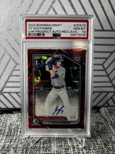 TY SOUTHISENE 2024 Bowman Draft RED Refractor AUTO /5 PSA 10 Cubs