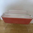 Vintage PYREX 503 Refrigerator Dish Flamingo Pink With Lid Lot B
