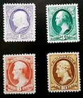 US Stamps SC# 206-09 1881 Amer. Bank Note Co. Printing Issue Replica Collection