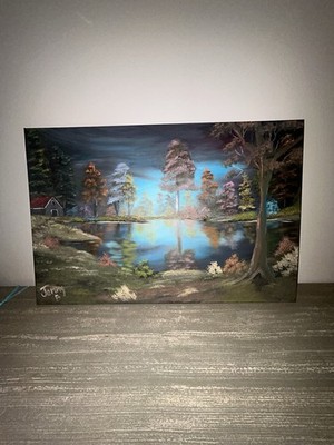 Handpainted Oil Painting 24x36 Beautiful Nature Piece Painted 08/1/25
