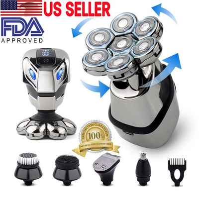#ad #ad 7D 5 in 1 Shaver Cordless Hair Trimmer Bald Head Razor Electric For Men Wet Dry $23.99