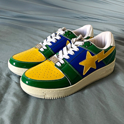 A Bathing Ape Bapesta Low Top Sneaker Leder Brazil EU 44 US 10